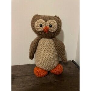 Handmade Crochet‎ Amigurumi Owl Plushie Stuffed Animal